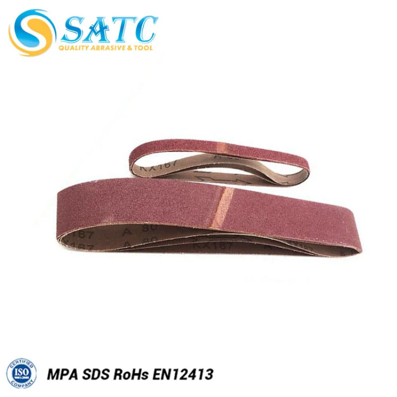 KX167 Long-Life Abrasive Sanding Belt for Polishing 100mm Diameter with Paper/Cloth Backing