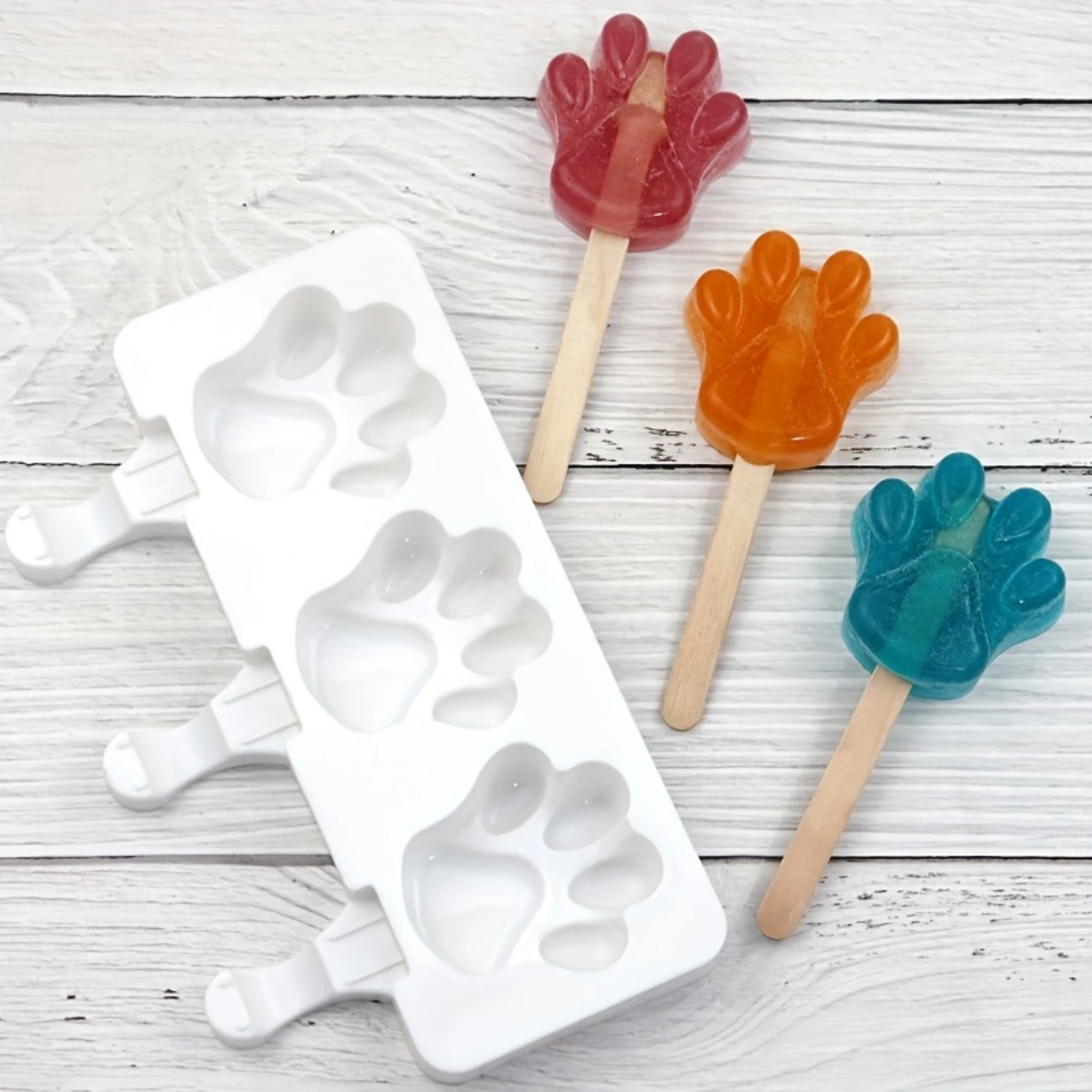 

1pc, Popsicle Mold, Creative Popsicle Mold, Cat Claws Popsicle Mold, Ice Cream Mold, Ice Cube Box, Household Popsicle Mold, Saf