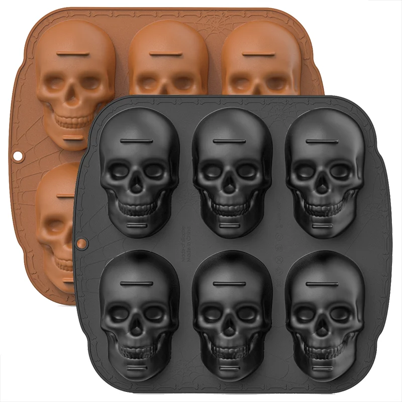 

Silicone Brain Shape Mold For Diy Ice Cubes Puddings Chocolates Cakes Halloween Christmas Festival Party