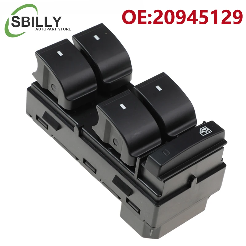 Coche 20945129 25789692   Botón de Control principal del elevador del interruptor de la ventana eléctrica para GMC Acadia GMC Sierra GMC Yukon 2007-2013 15873293
