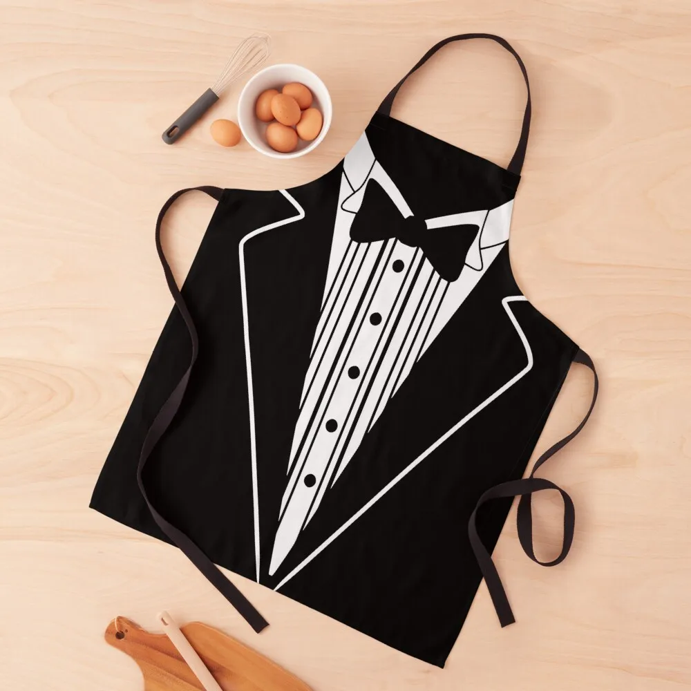 Realistic Tuxedo Apron Restaurant Kitchen Novel Kitchen Accessories Apron