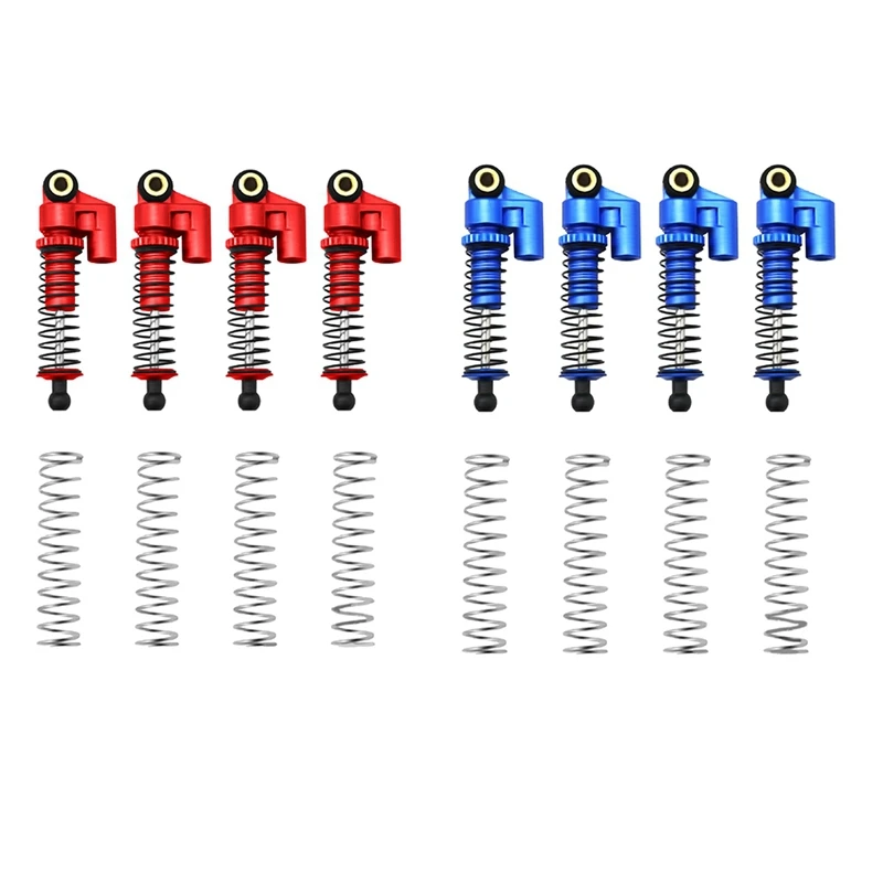 For 1/24 Kyosho MINI-Z4X4 Metal Negative Hydraulic Coil Shock Absorber Replacement Upgrade Parts Toy Car Accessories (4Pc/Set)