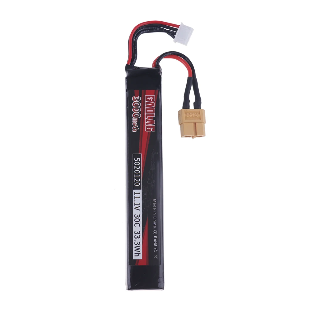 3s 11.1V 3000mAh 30C 5020120 batteria Lipo per Airsoft BB pistola ad aria giocattoli elettrici pistole parti RC