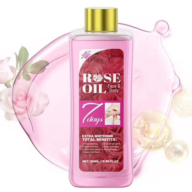 100ml Hydrating Body Oil Rose Body Oil Body Relaxing Massage Oil Dry Skin Moisturizer Fast Absorbing Body Oil Rose Essence