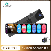 12 inch Android Dash Cam Car rear Mirror ADAS Car DVR Bluetooth 4G GPS Navigation 1080P Rearview Camera Video Recorder