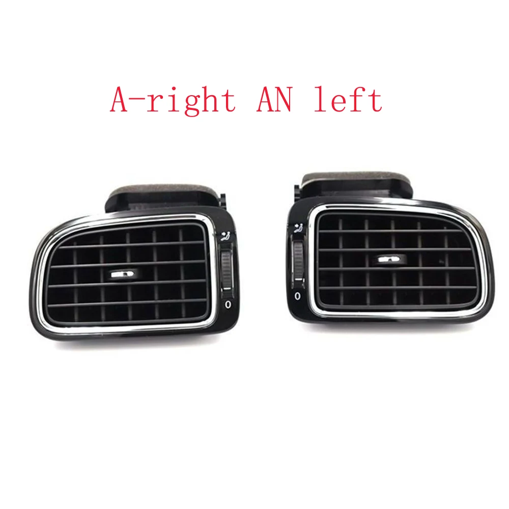 HUIYAN Matte Black Left Right Central Dashboard A/C Air Outlet