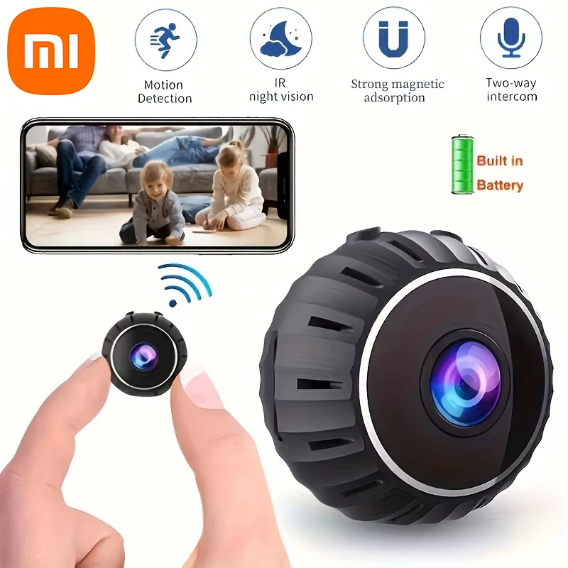 Cámara de Seguridad Inalámbrica Xiaomi X10 Home Mini, 1080P HD Wifi, Visión Nocturna, Cámara Móvil, Video 1080P, Hogar Inteligente