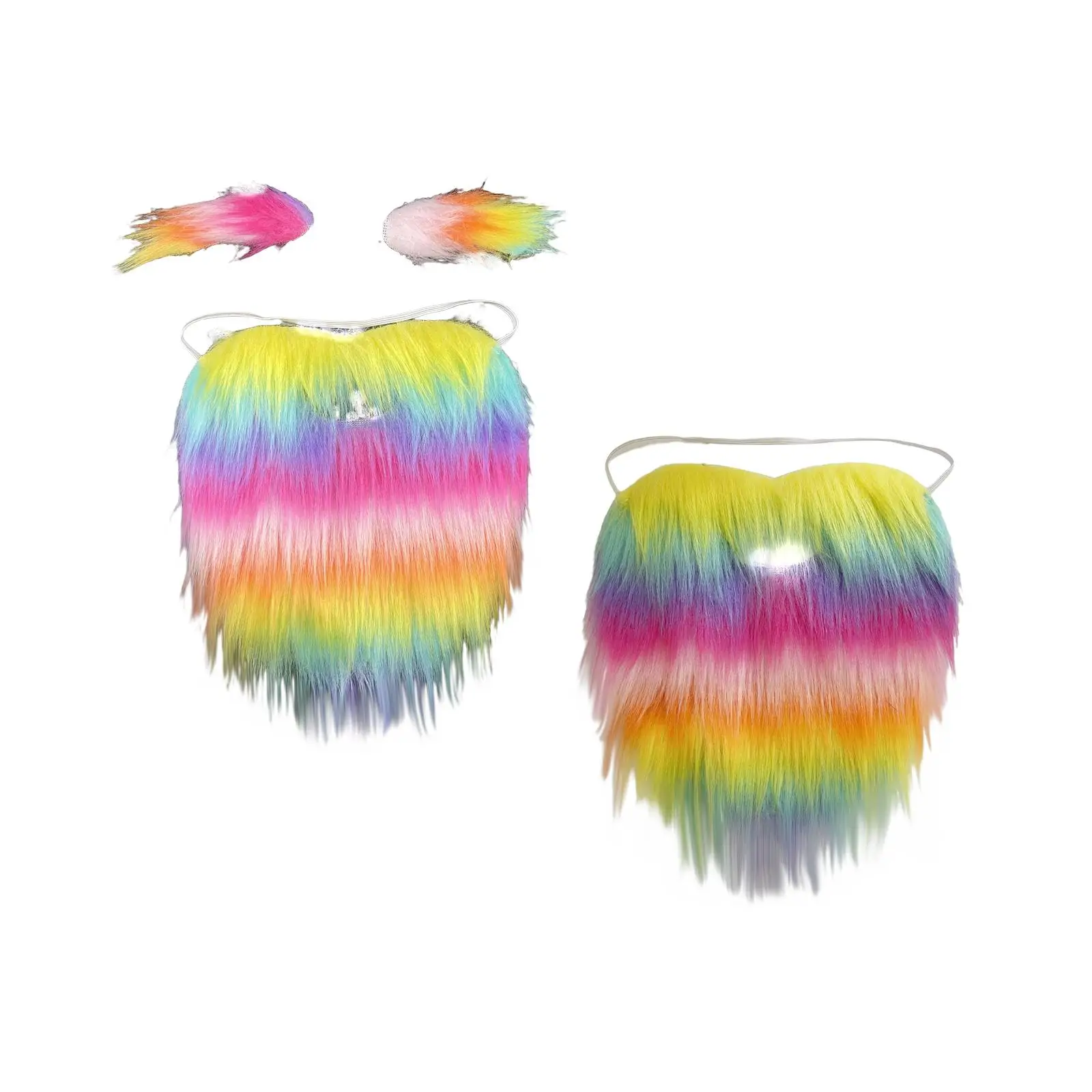 

Costume Beard, Lightweight Decorative Whisker Facial Hair Mustaches for Stage