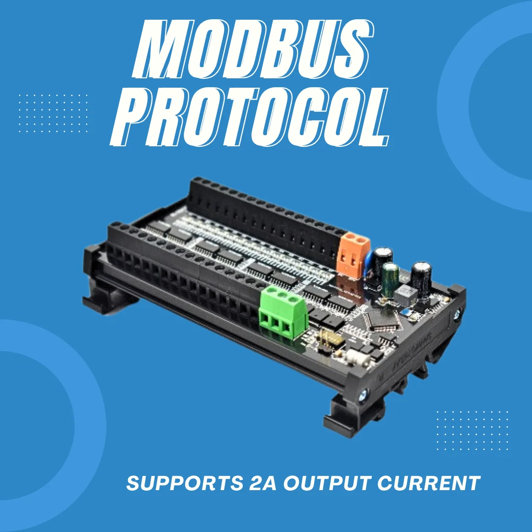 

RS485 Modbus RTU Remote IO Module PLC Input Output Expansion Board With Optocoupler Isolatio
