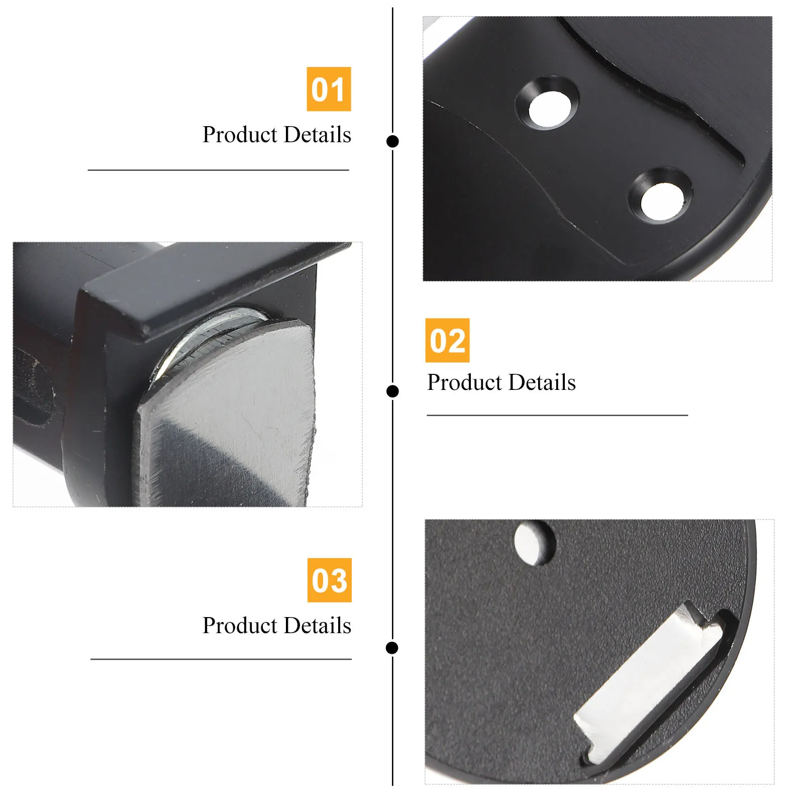 

1 Set Stopper Adjustable Plating Surface Strong Suction Wear Resistant Invisible Door Holder For Home Office Bathroom Hotel