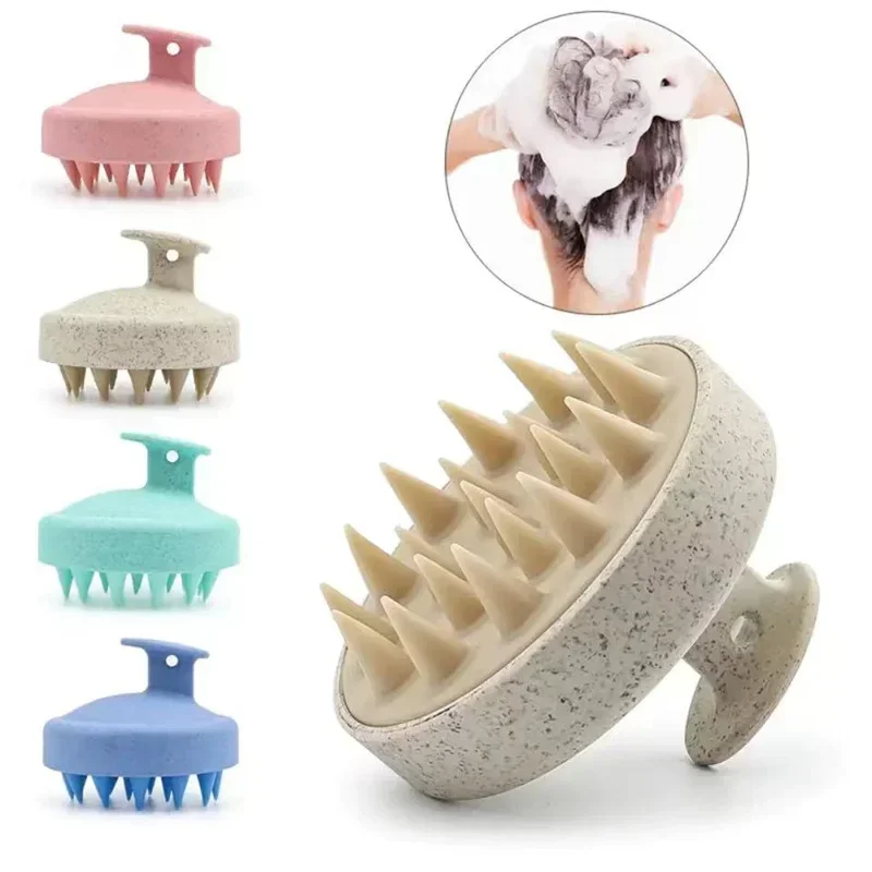 1PC Scalp shampoo massage brush  shampoo comb soft rubber shampoo brush  pet bath brush tool