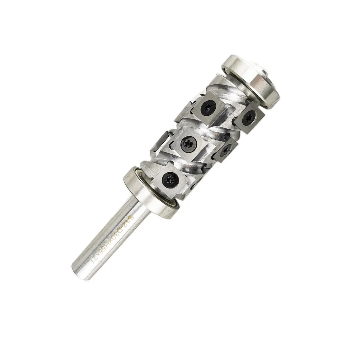 Custom Mini Helical End Mill Cutter Head for Trimming Wood Cnc Router Bits With 6903 Bearings