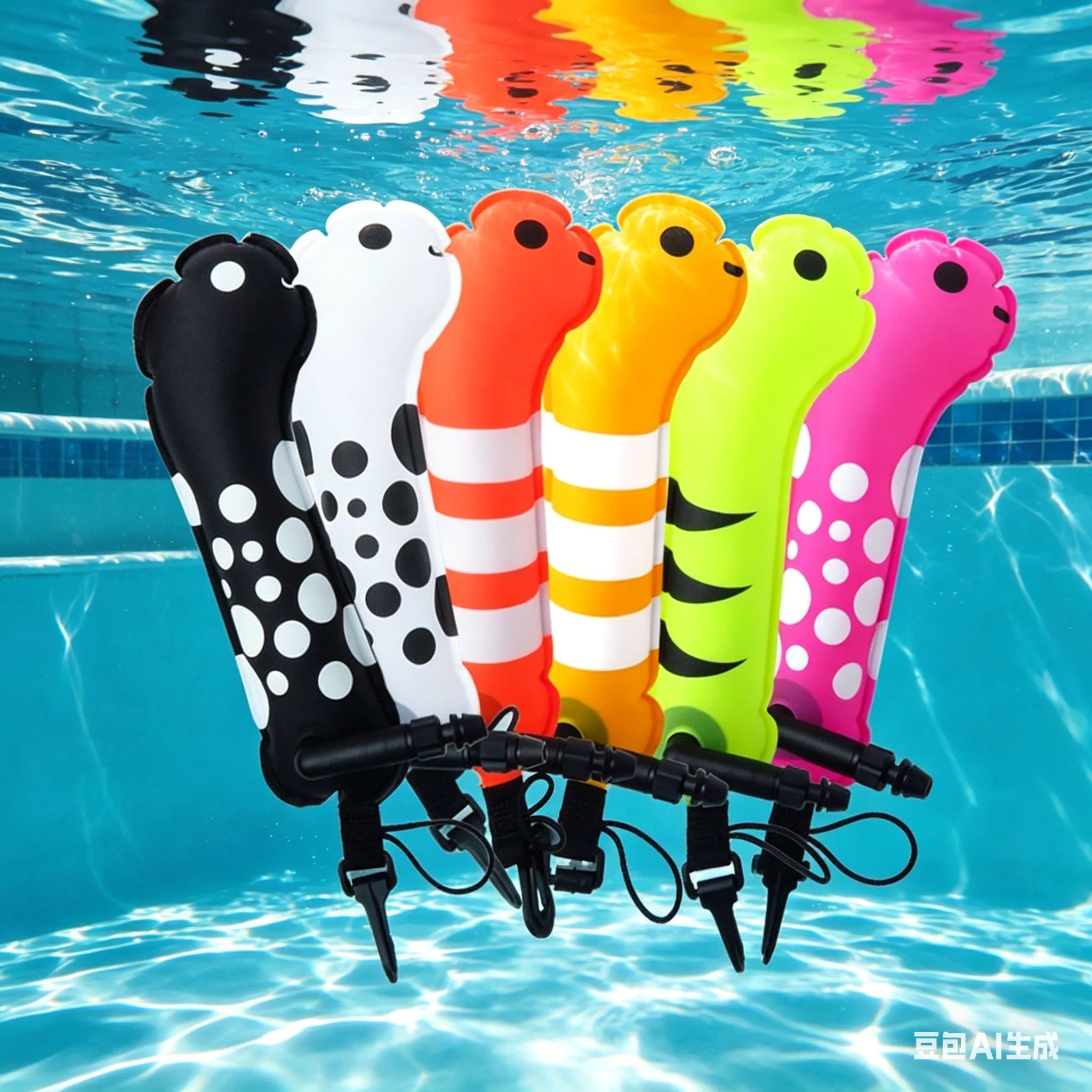 

1pc Diving Inflatable Doll 210D Nylon Swimming Inflatable Doll Mini-Toy For Diving/Water Sports Gear Accessories