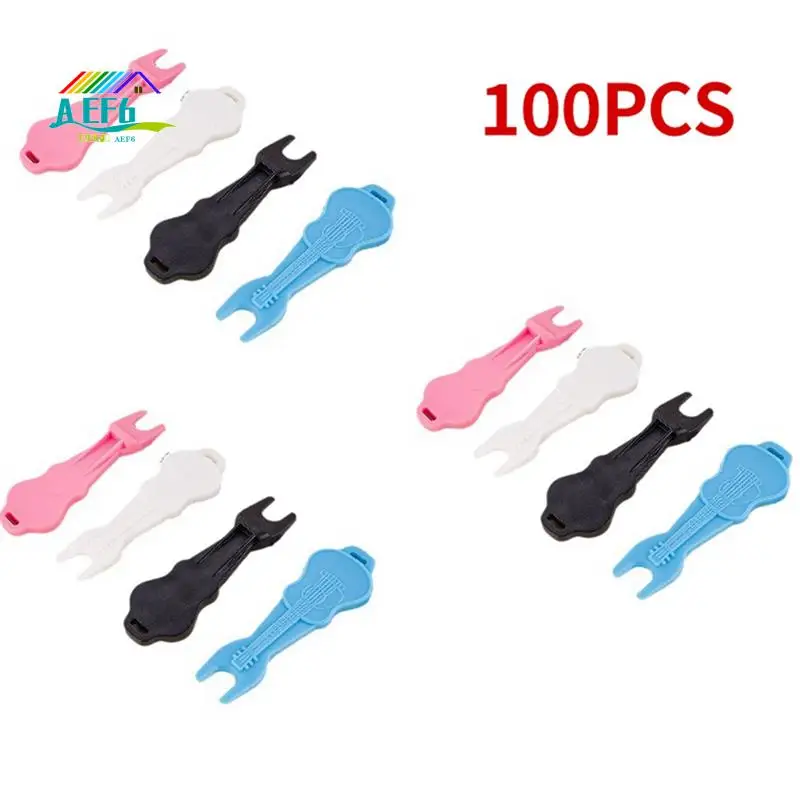 

AEF6-100Pcs Guitar Bridge Pins Puller Folk Guitar String Winder Peg Puller Tool Set Four Colors Randomly Guitar Accessories