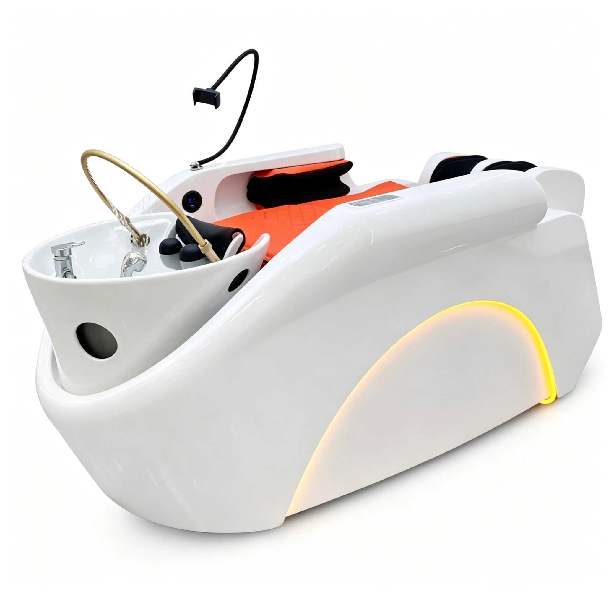 Electric Massage Shampoo Bed Head Spa Shampoo Station Salon Hair Washing Bed With LED Light & Water Circulation