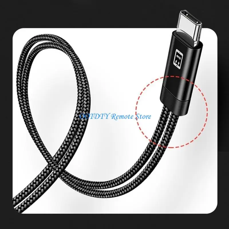 MultiDevice Compatible OTG Cable with Type C USB for Improved Audios Performances Fast Charging Cable Type C Adapter