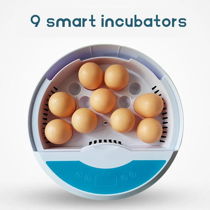 Chick Incubator Egg Bird Incubator 9 Pieces Of Small Household Egg Bird Incubator EU Plug