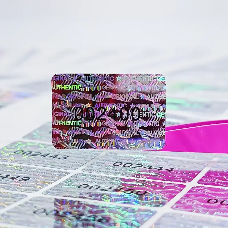 270pcs/540pcs Silvery Holographic Anti-Tamper Warranty VOID Security Labels with Unique Serial Number, Suitable for Industries