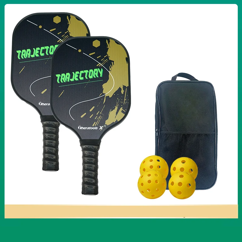 

Carbon Fibre Pickleball Paddles USAPA Approved Fiberglass Surface Pickleball Set with Pickle Ball Paddle Set ​