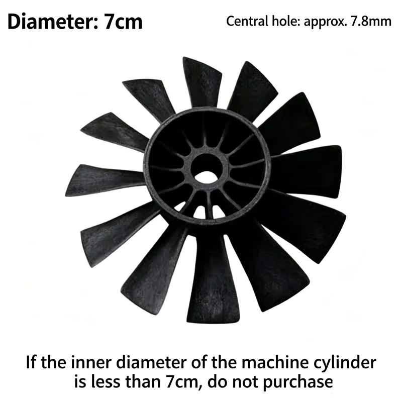 QX-MOTOR 70mm EDF Catheter Drive Pipe Bucket Accessories Guided Flow Fan 12 Leaf Blade for RC Aircraft Drone