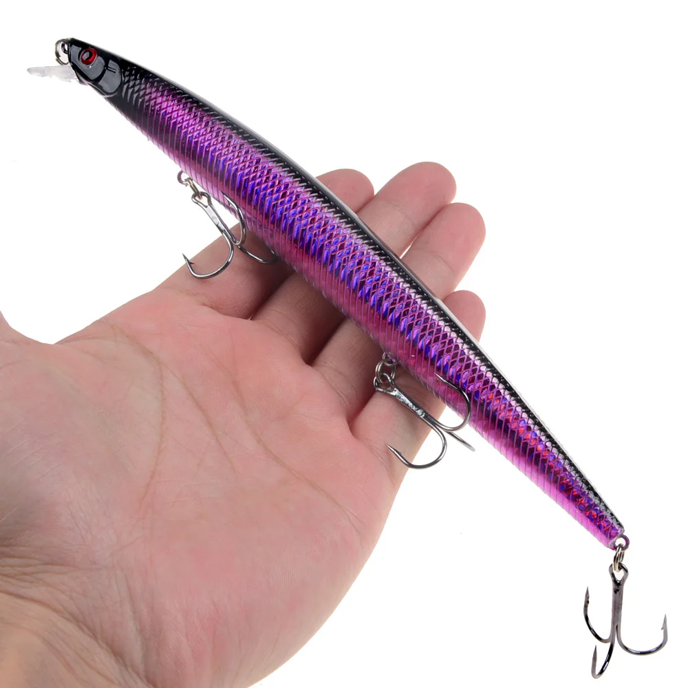 16 Farben 18cm 24g Elritze Angel köder Laser Kurbel köder harter künstlicher Köder Kunststoff großer gefälschter Fisch lockt Seefisch köder