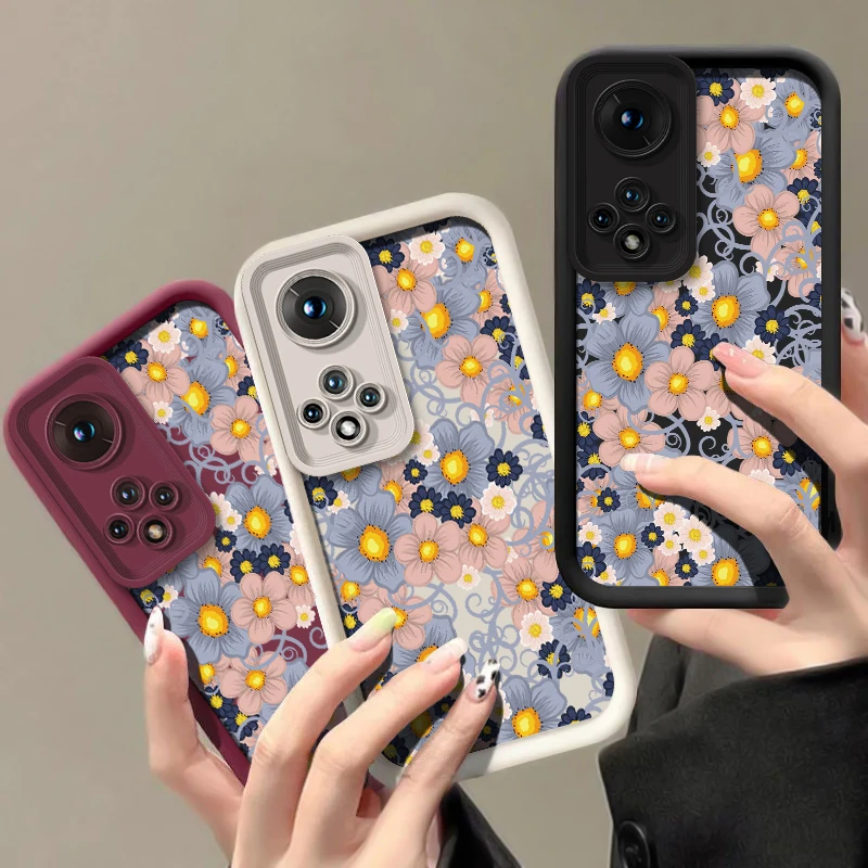 جراب هاتف ل ممن لهم Realme C67 C65 C63 C75 C71 C55 C53 C51S C30 C25S C35 C33 C31 موضة زهرة نمط غطاء ناعم مقاوم للصدمات #2