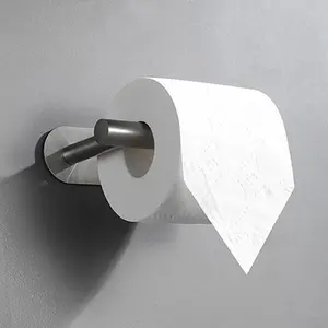 1pc Aço Inoxidável Papel Toalha Titular Sem Soco Wall Mount Paper Roll Prateleiras WC Casa Banheiro Cozinha Organizador 8 principais vendas porta toalha de papel cozinha - №5