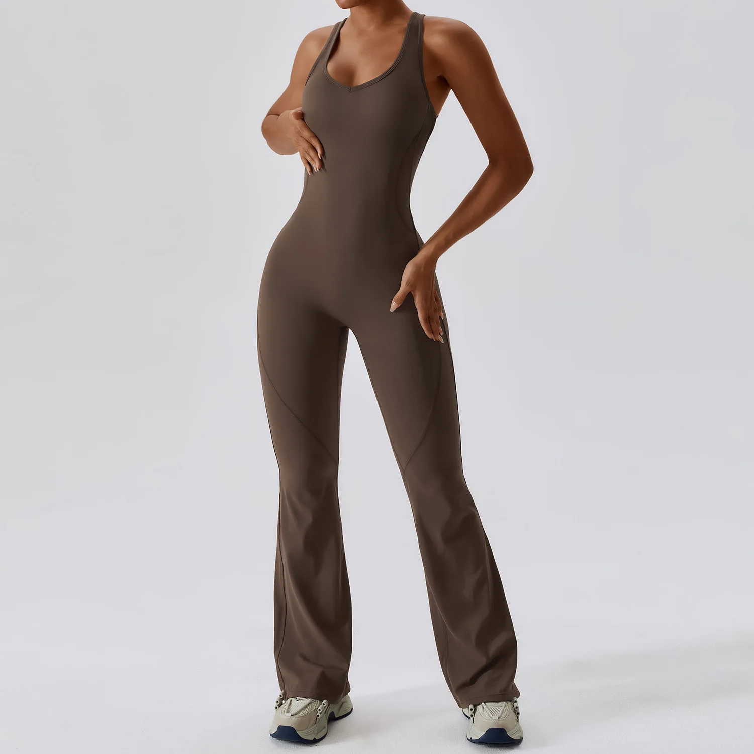 솔리드 요가 점프 슈트 원피스 복장 피트니스 바디 슈트 운동복 여성용 Sportwear 여성 엉덩이 리프팅 세트 Activewear