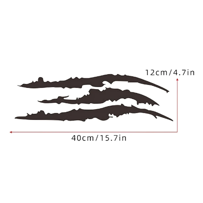 車のヘッドライト用のパーソナライズされたステッカー,動物の爪,引っかき傷,縞模様,車のステッカー,アクセサリー