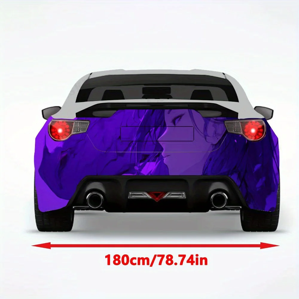 Fantasy Woman Purple Dragon Car Sticker, Automotive Car Vinyl Wraps for Decoration and Protection-Waterproof Self - Adhesive Vin