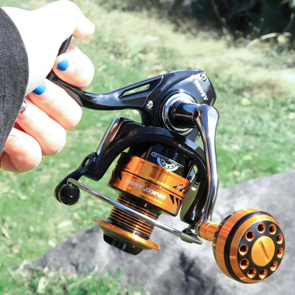 

Outdoor Fishing Reel Durable Stainless Steel Grip Fishing Accessory High Strength Fishing Wheel for Fishing