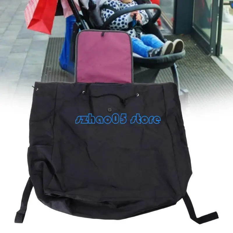 

85LE Pushchair Bag Large Capacity Storage Backpack for Strollers Pram Splashproof