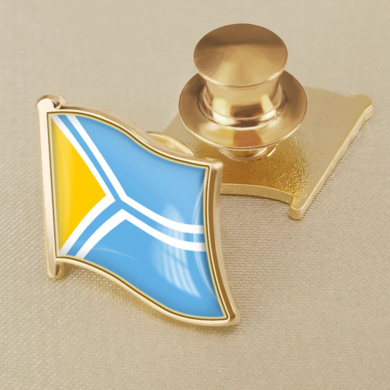Coat of Arms of Tuva of Russian Federation Flag Lapel Pins Broochs Badges