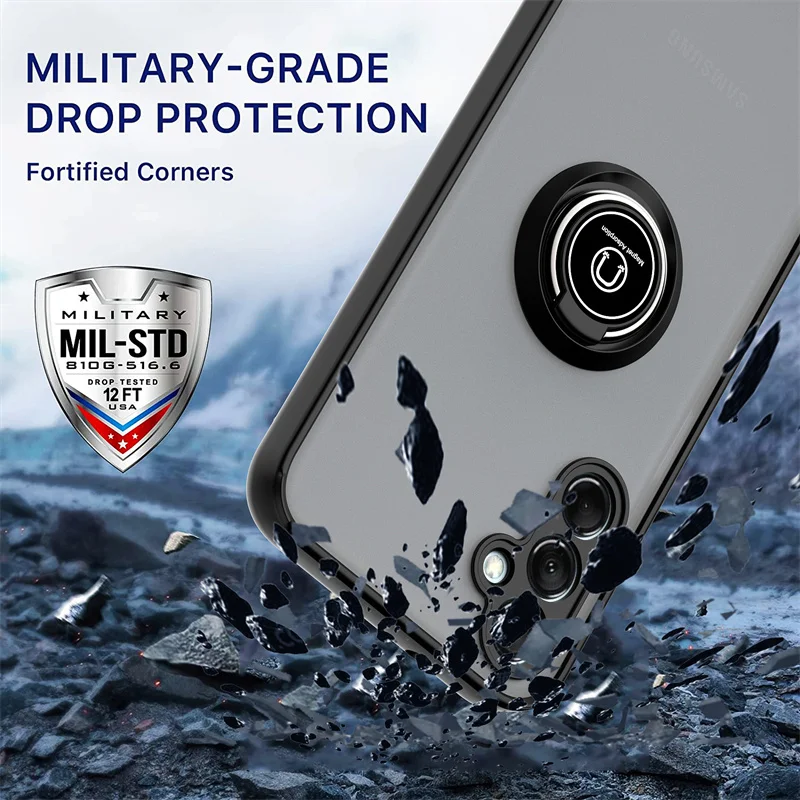 لسامسونج غالاكسي M54 حالة المغناطيسي حلقة حامل ماتي PC درع قضية الهاتف لسامسونج M54 M 54 GalaxyM54 5G SM-M546B الغطاء الخلفي #6