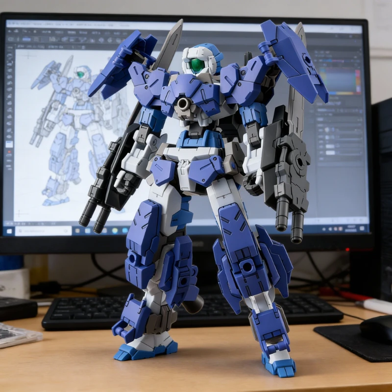 Oryginalny model Bandai 30MM 1/144 Full Armor Alto EXM 17FA, figurka akcji, zestaw do składania, zabawki roboty, kolekcjonerskie prezenty