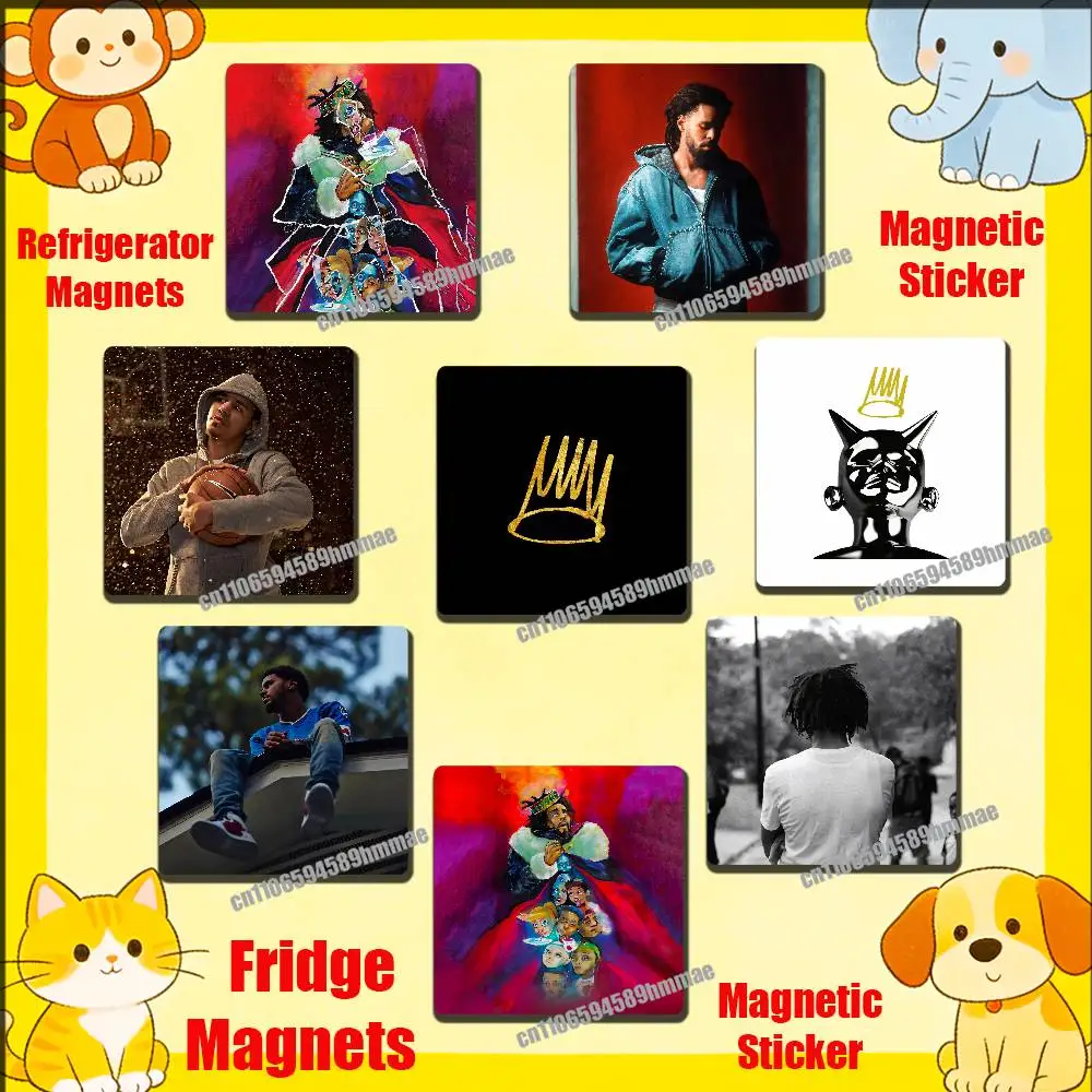 For J-J Cole The Fall Off Fridge Freezer Refrigerator Magnets Metal Cabinet Magnetic Sticker Cover Home