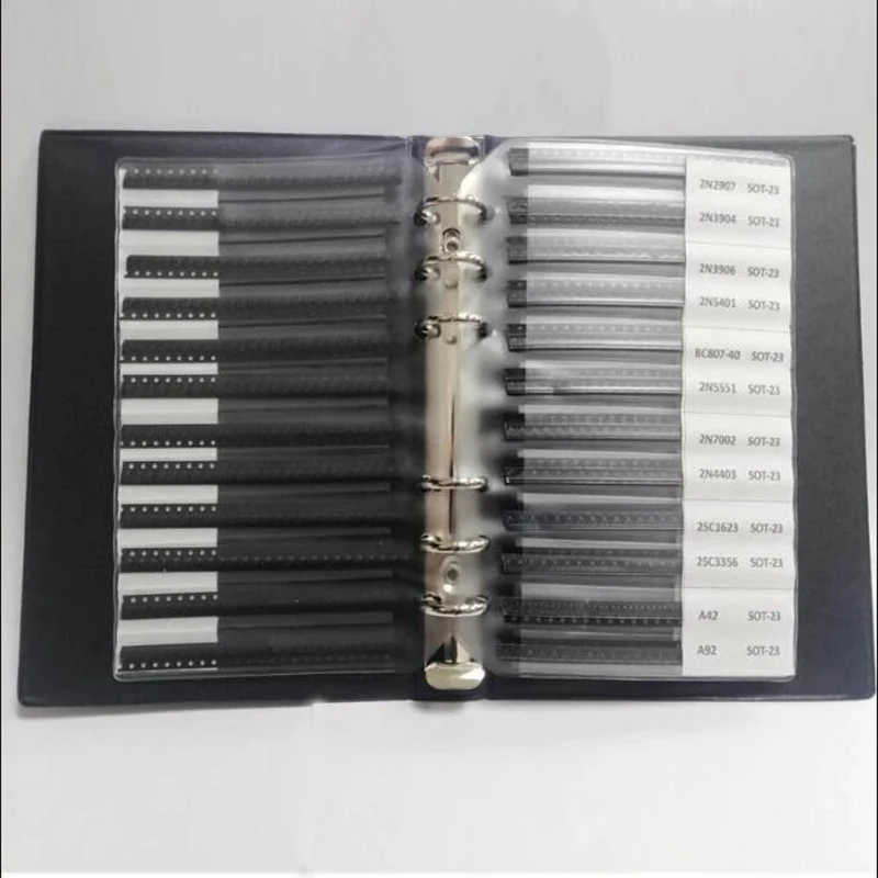 Kit de diodes de transistor WieshammPle, SOT-23, SMD, SMT, NPN, PNP, SOD, 5551, 2222, TL431, BC807, BC817, 87 valeurs, 25 pièces, 50 pièces