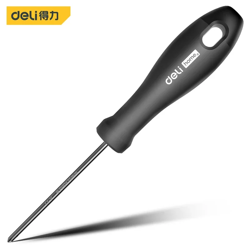 Deli 1 Pcs Household Hand Cross Slotted Screwdriver Magnetic Multifunctional Electrician Hand Repair Tools Screw Driver