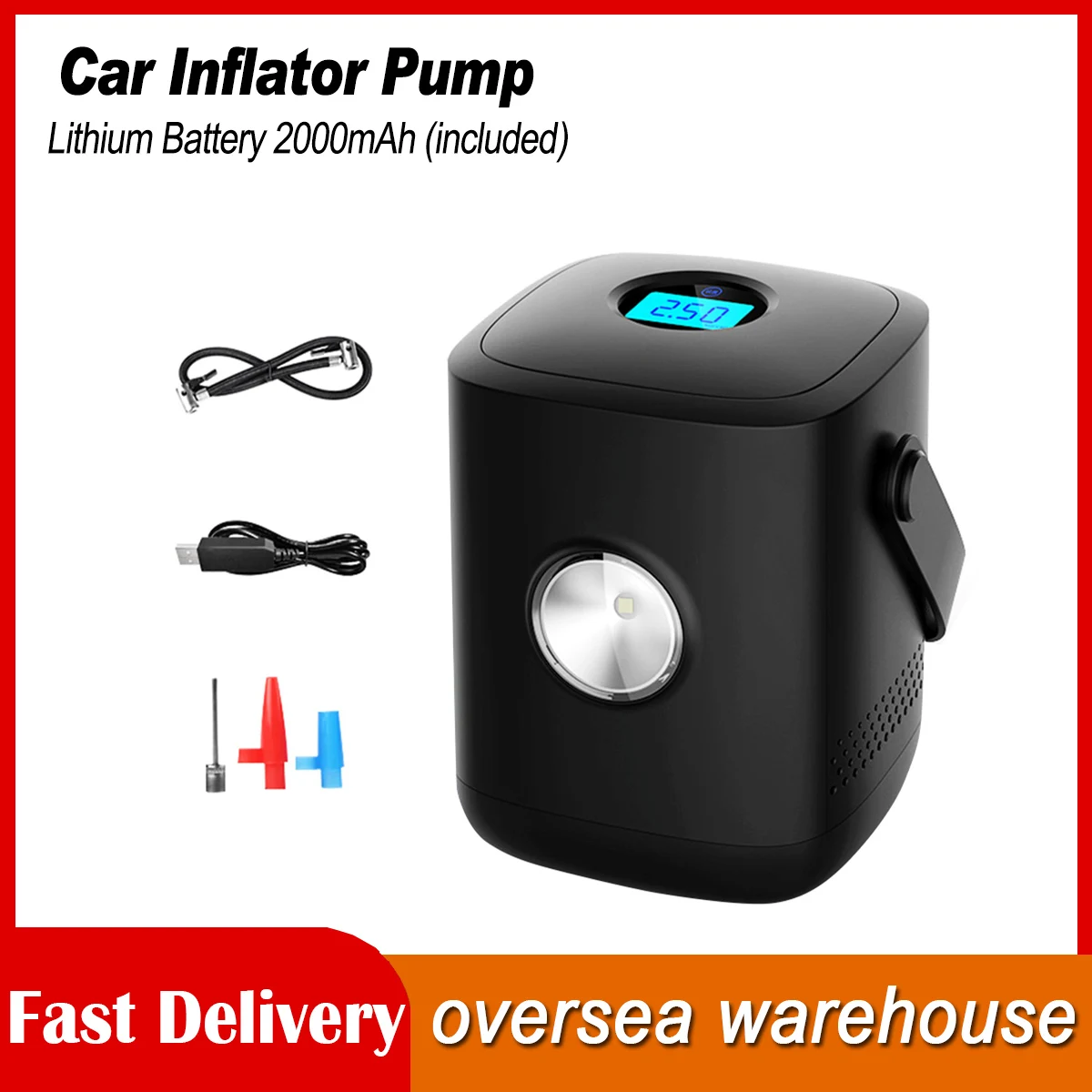 

Car Tire Inflator Digital Display Electric Portable Air Compressor Pump for Motorcycle Inflatable Boats Balls Car Tire Pump