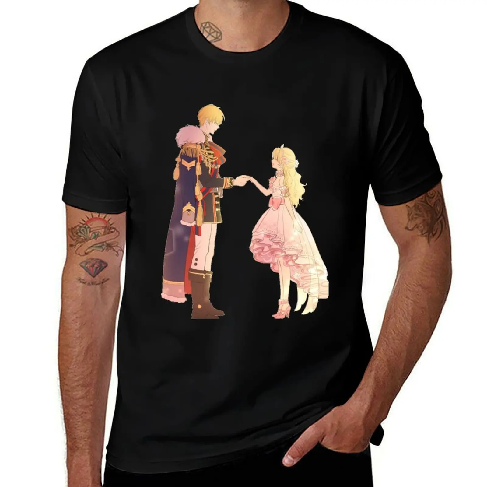 WHO MADE ME A PRINCESS by Spoon Athy Athanasia and Claude de Alger Obelia Webtoon T-Shirt Breathable Mesh Panel T-Shirt