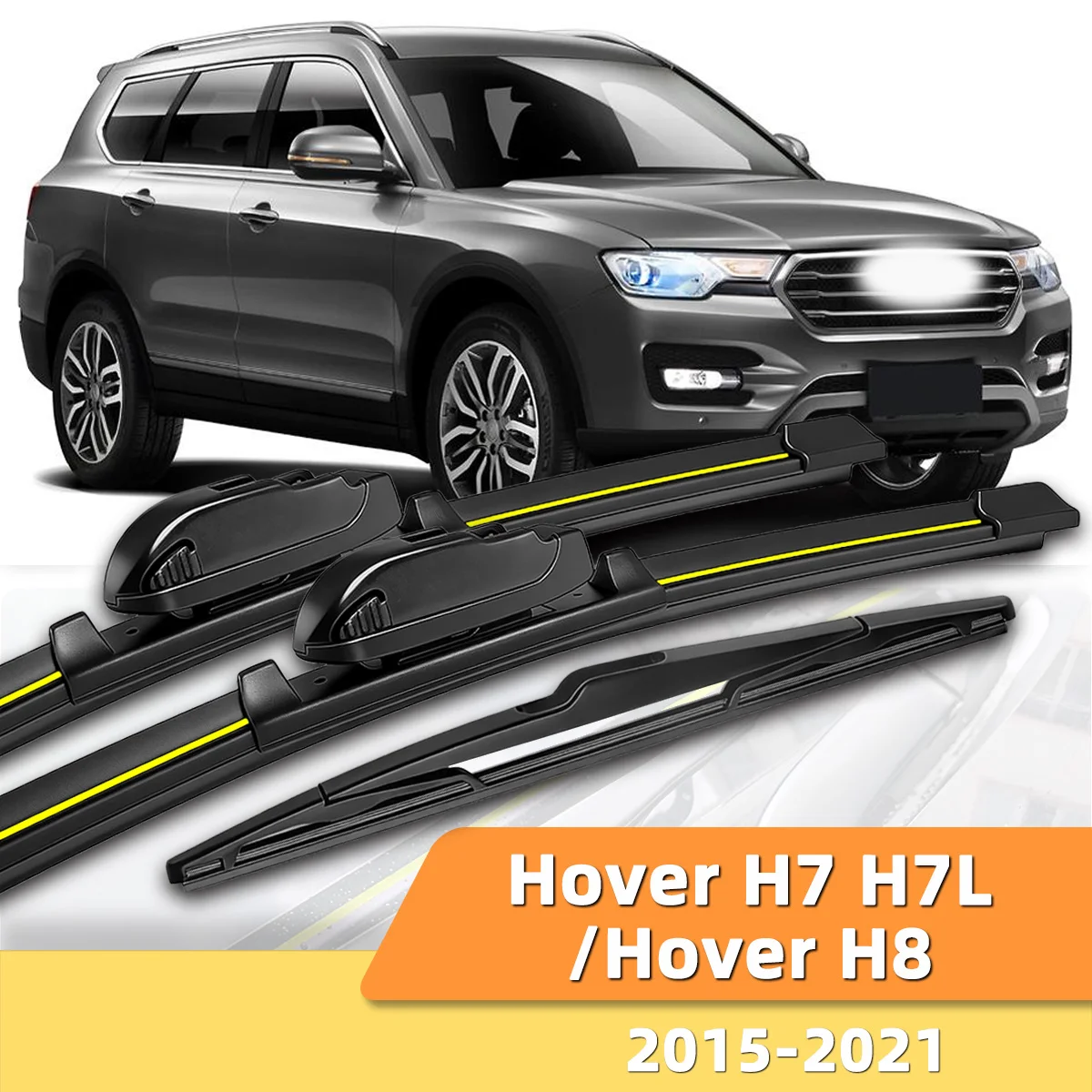 

3PCS Front And Rear Windshield Wipers Suitable For Haval Hover H7 H7L 2016-2021 Automotive Windshield Accessories 2017 2018 2019