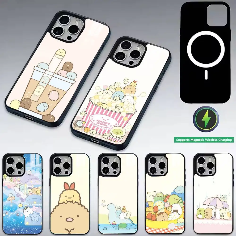 D-Sumikko Gurashi-i Phone Case For iPhone17,16,15,14,13,12,11 Plus,Pro Compatible with magnetic wireless charging