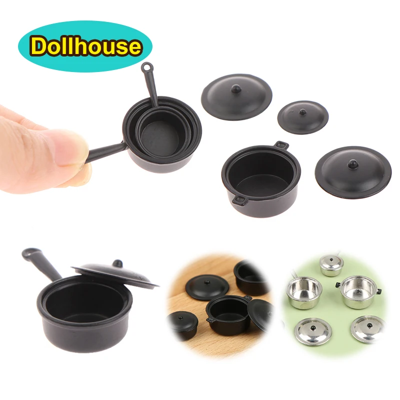 

3 шт./компл. 1:12 кукольный домик, миниатюрная сковорода, запеканка, металлическая посуда, кухонная модель, декор, игрушка, аксессуары для кукольного дома