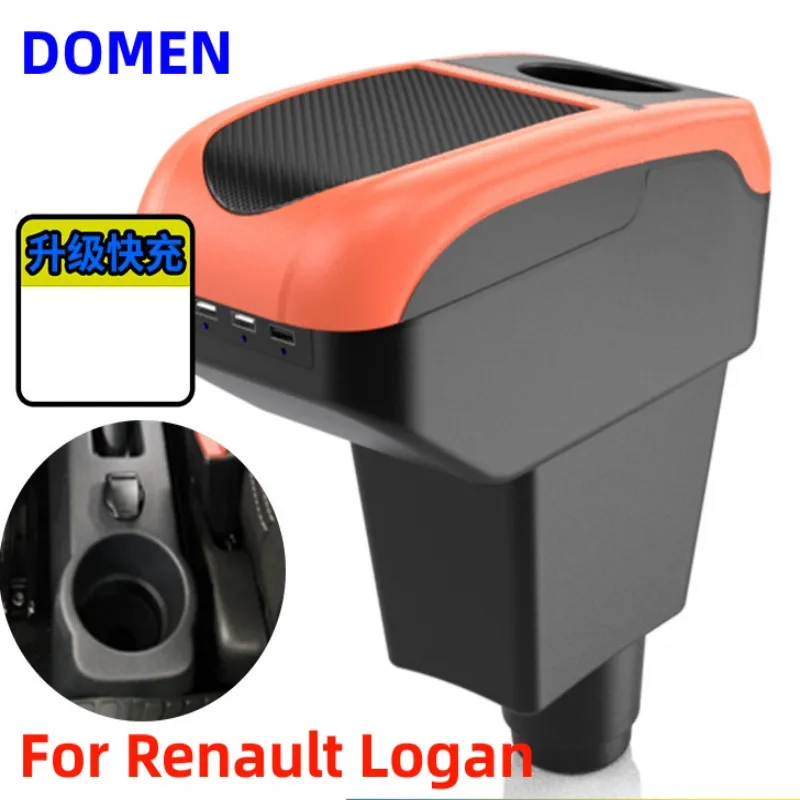 

For dacia sandero stepway Armrest Box For Renault Logan 2 Car Armrest box For Renault Sandero 2 Interior Universal Storage box