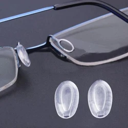 2Pairs Oval Silicone Airbag Soft Clip Plug in Nose Pads On Glasses Embedded Anti-Slip Protection Accessories for Eyeglasses
