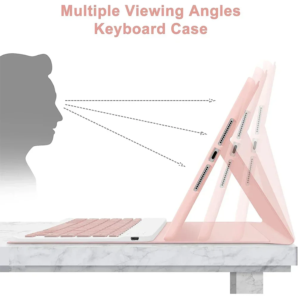 For iPad 11th Generation 2025 11 Inch A16 Case with Keyboard,Detachable Wireless Keyboard+Tablet Cover For iPad 11th Gen Funda