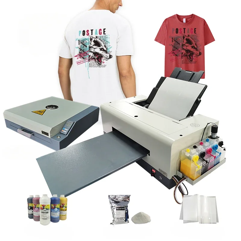 Cheap Price A3 PET Film T-Shirt Printing DTF Printer Digital Heat Transfer DTF Direct To Film Printer With for L1800