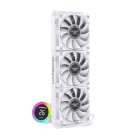 Lovingcool Hot Sale 360mm CPU Liquid Cooling Processor Cooler Temperature Display Gaming PC Water Cooling Radiator for