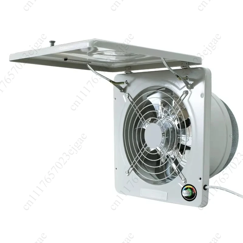 Kitchen Exhaust Fan Powerful Household Window Flap Type Industrial Exhaust FanOil