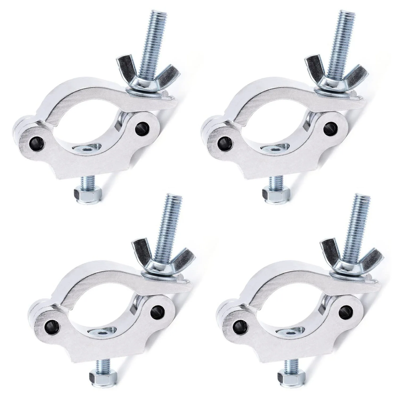 A04G-Heavy Duty Stage Lighting Clamps, 660Lb Aluminum Light Clamps Truss Clamps For DJ Lighting Projector Par Lights,4 Packs